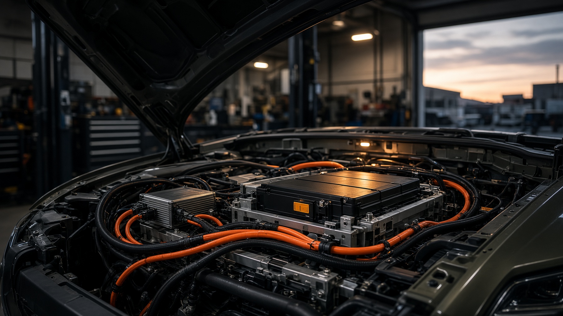 48-volt auxiliary architecture in an electric vehicle bay